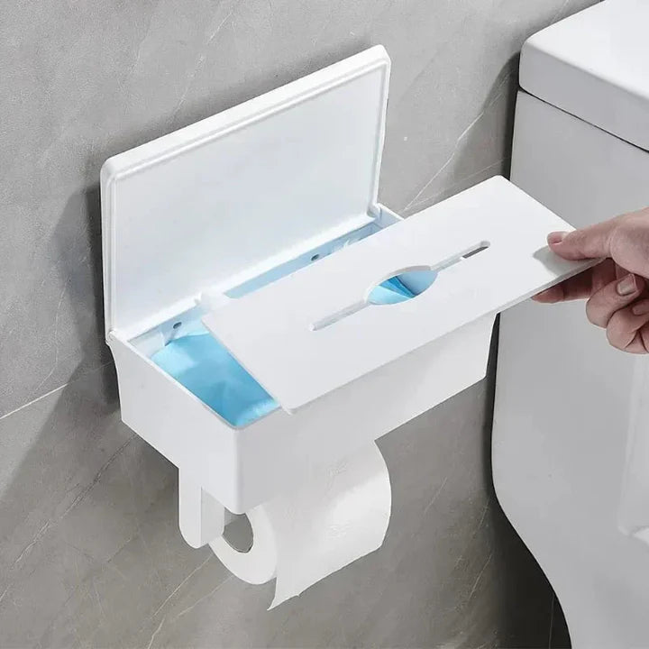 Must-Have Bathroom Organizer | 2-in-1 Toilet Paper Holder with Storage
