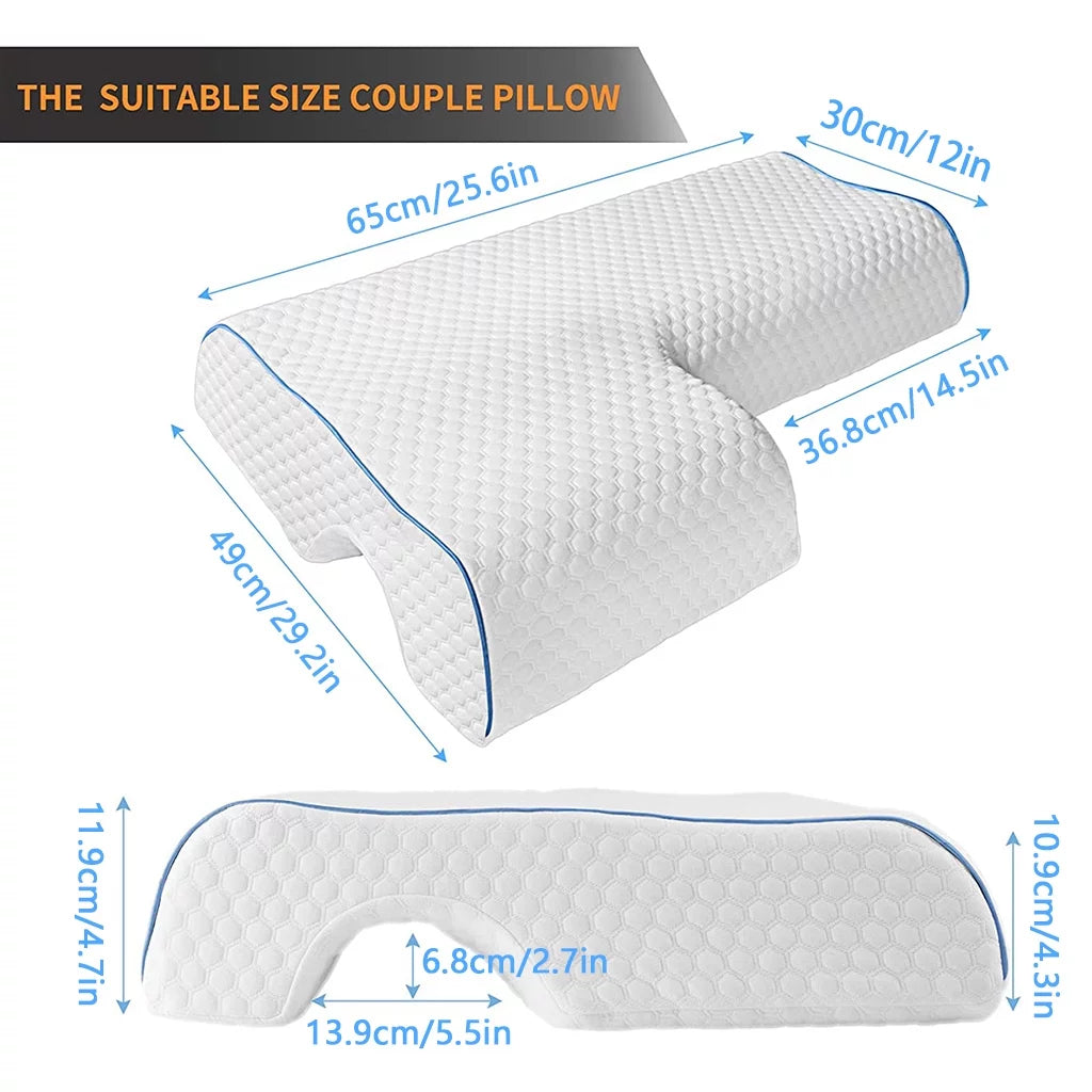 Couples Cuddle Arm Support Memory Foam Pillow