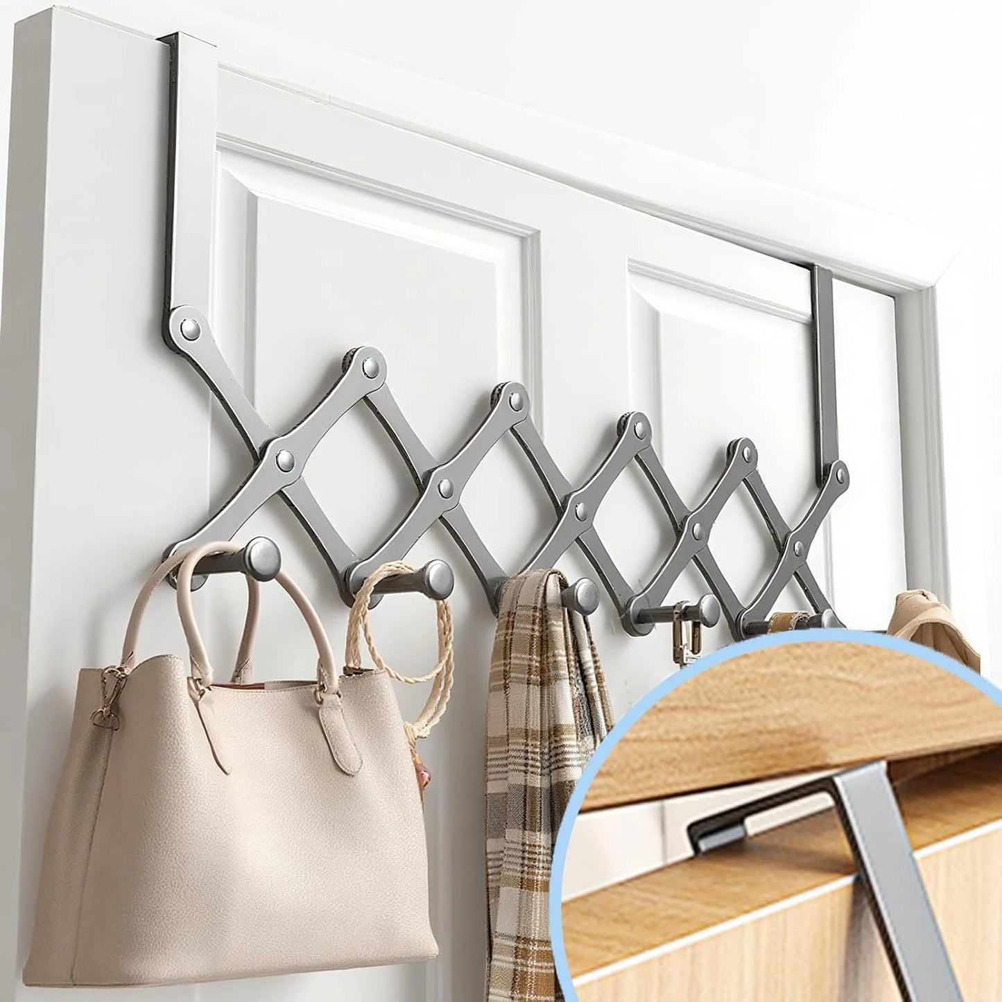 Over the Door Hooks Adjustable Multi-Purpose